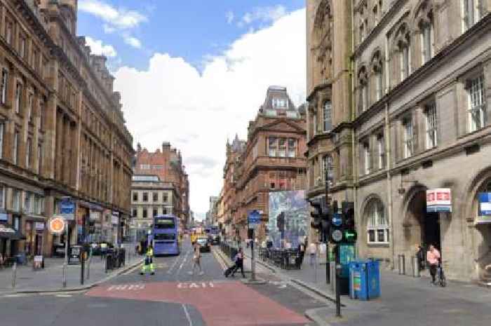 Black cab crashes into shoppers in Glasgow city centre