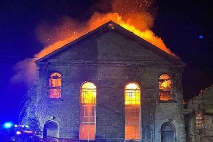 Huge fire rips through 150-year-old Grade II listed Welsh chapel