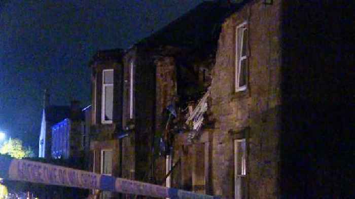 One dead and three hurt after explosion at block of flats in Scotland