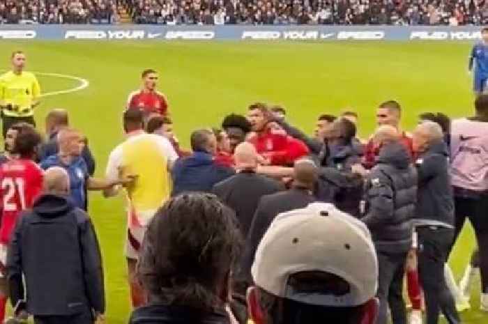 Chelsea star Nicolas Jackson 'slaps opponent in face' in Nottingham Forest brawl