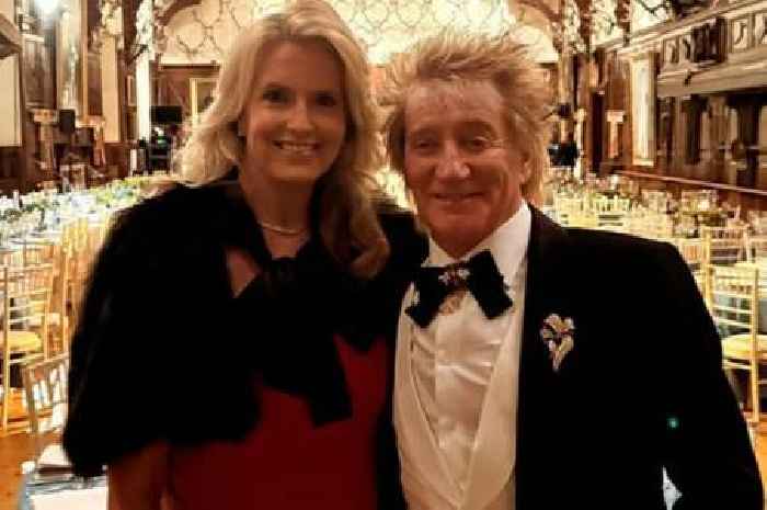 Rod Stewart and wife Penny stun on red carpet as rocker is honoured at Scots event