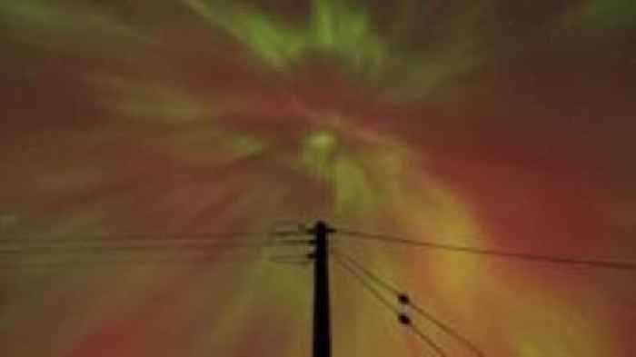 Awesome aurora lights up Scotland's night sky