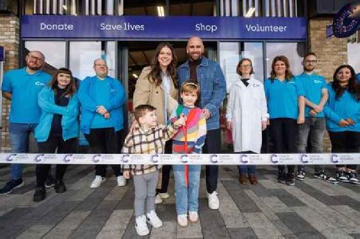 Brave Fearne takes centre stage at cancer fundraising shop opening