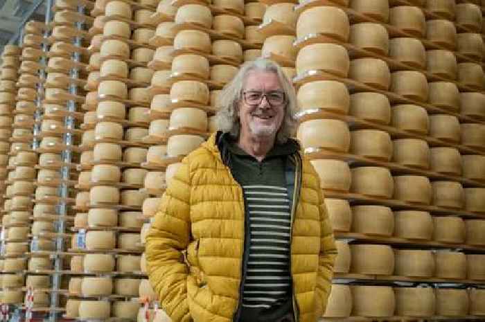 The Grand Tour star pops into Falmouth café while filming in Cornwall