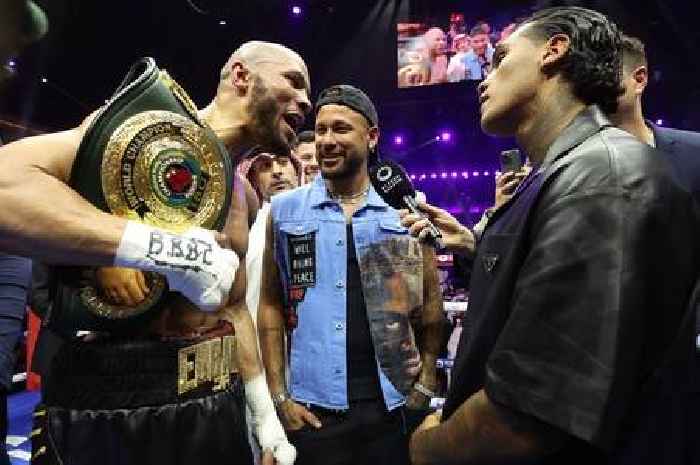 Conor Benn storms ring to shove Chris Eubank Jr as security called in