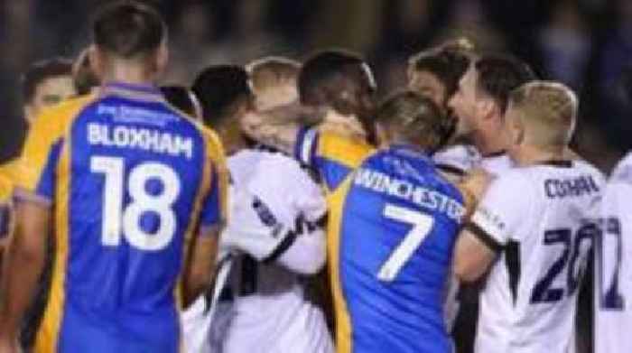 Birmingham and Shrewsbury charged by FA after Trophy melee