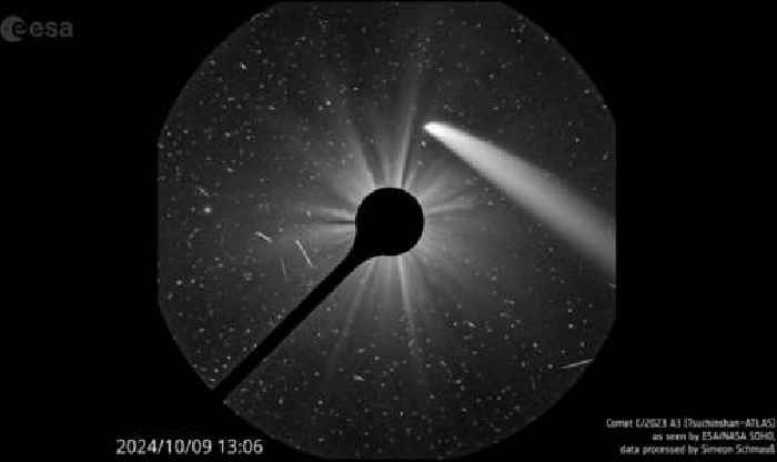 Comet C/2023 A3 brightens SOHO’s week