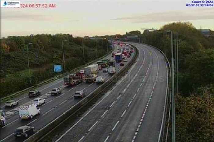 Live: M5 traffic stopped after three-vehicle crash near Bristol