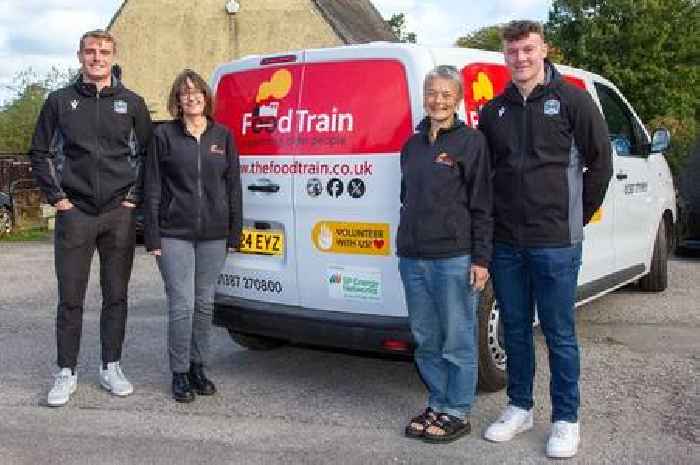 Dumfries and Galloway rugby stars lend a hand to Food Train charity