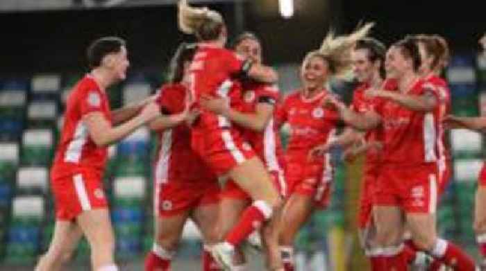 Cliftonville complete treble with Women's Challenge Cup win