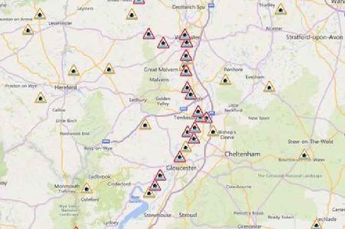 Red flood warnings issued for Gloucestershire as Storm Ashley approaches UK