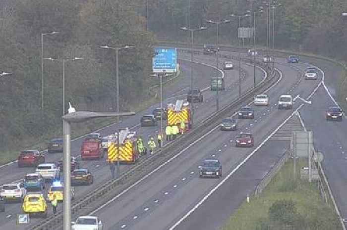 M4 crash sees long delays as motorway is shut for emergency services to work at the scene - live updates