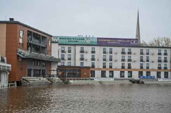 Storm Ashley: City left underwater after river bursts its banks