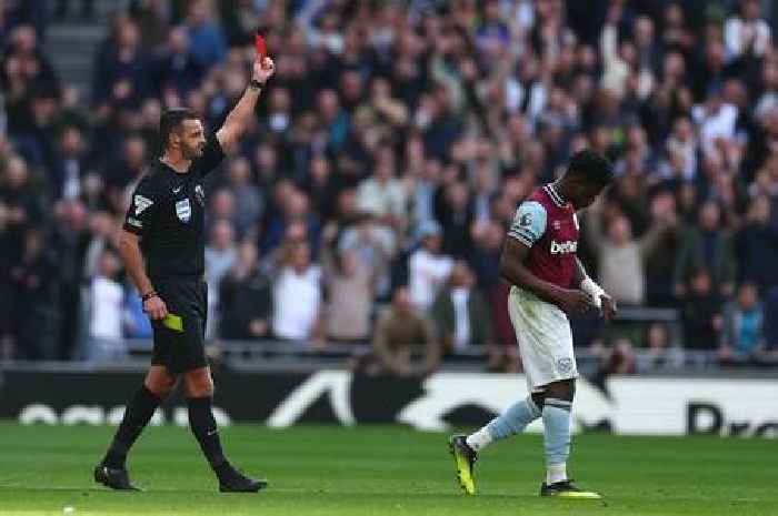 Premier League red card rules explained as William Saliba and Mohammed Kudus face different bans