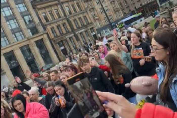 Moment Liam Payne's Scottish fans sing heartbreaking rendition of One Direction song at Glasgow memorial