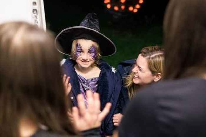 UK's first BSL-inclusive street paving way for deaf children to be included on Halloween trick or treating for first time
