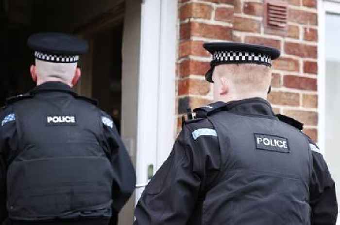 Police search Derbyshire home as man accused of breaking officer's finger