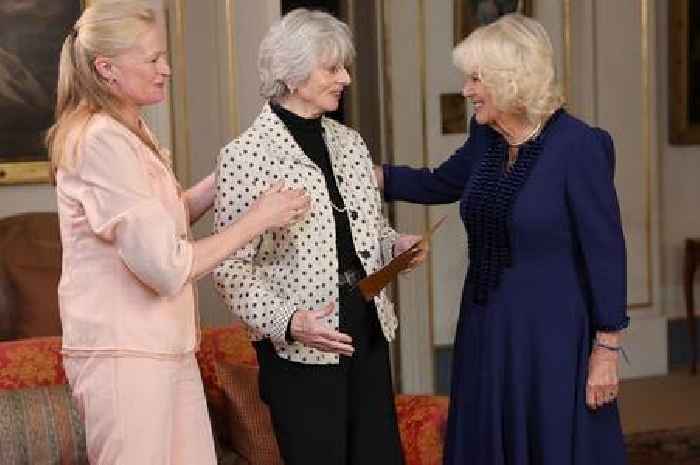 Queen Camilla joins domestic violence campaigner for heartwarming surprise