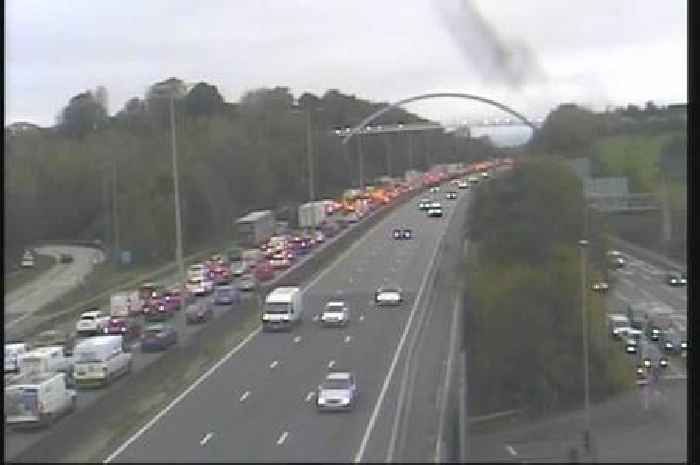 Live: M5 traffic stopped after crash near Exeter sparks rush hour chaos