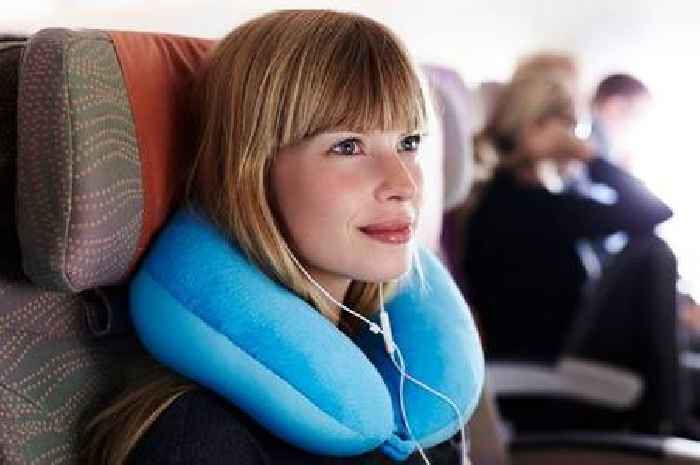 You've been using an airplane neck pillow all wrong - correct way helps you sleep