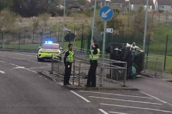 Cops hunt driver who fled scene of crash outside East Kilbride primary school