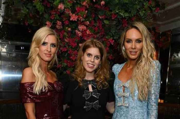 Pregnant Princess Beatrice dons bump skimming dress on star studded evening out