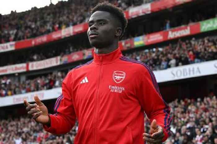 Mikel Arteta may be playing mind games with Arne Slot and Liverpool as Bukayo Saka spotted