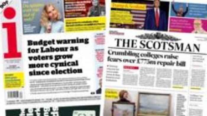 Scotland's papers: Budget warning and £775m bill for crumbling colleges