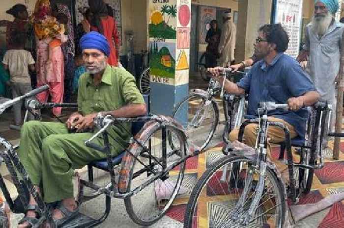 Disabled people in 'extreme poverty' in Punjab are receiving £60 wheelchairs thanks to Derby man