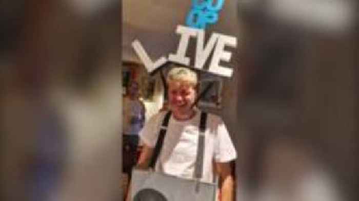 Halloween: Actor goes as Co-op Live air con unit