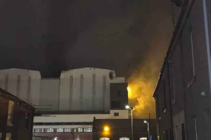 Huge blaze breaks out at BAE Systems nuclear submarines site with two people in hospital