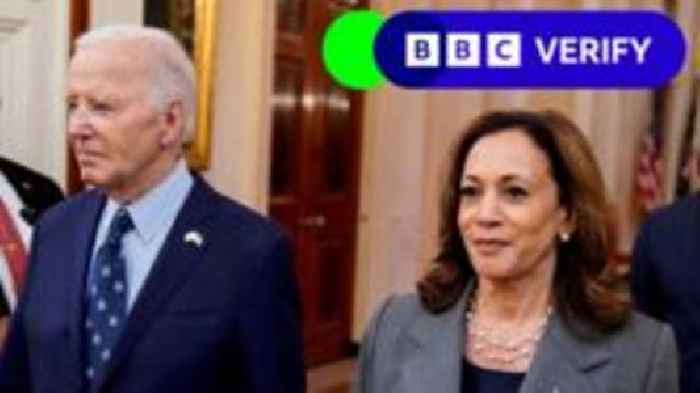 Ros Atkins on... Harris's struggle to distance herself from Biden?