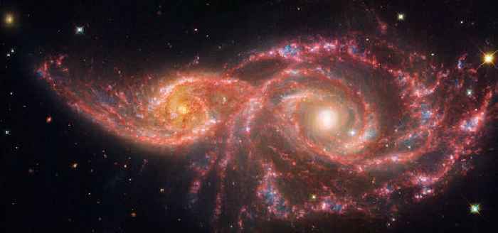 Webb and Hubble examine spooky galaxy pair