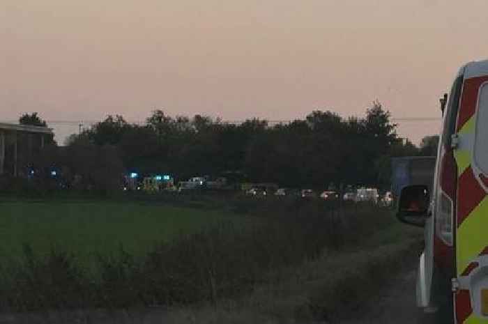 Live updates as crash between car and sit-on mower causes long delays in Cambs