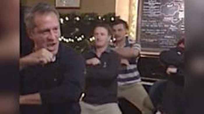 Watch: Ex-All Black does haka in city centre pub