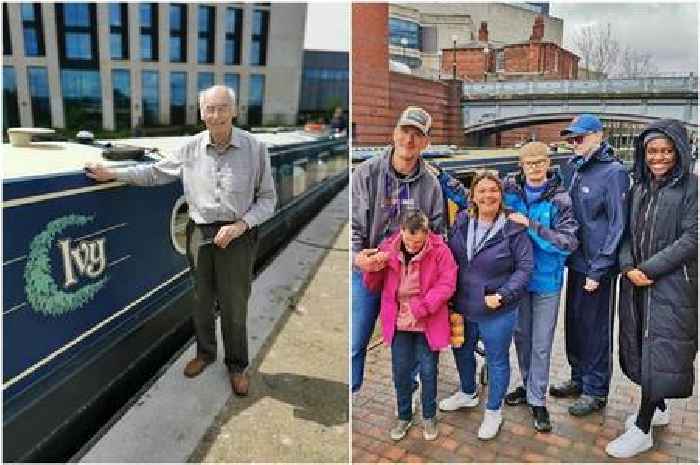 Meet the 'diamond' pensioner who gives free canal boat trips to disabled people