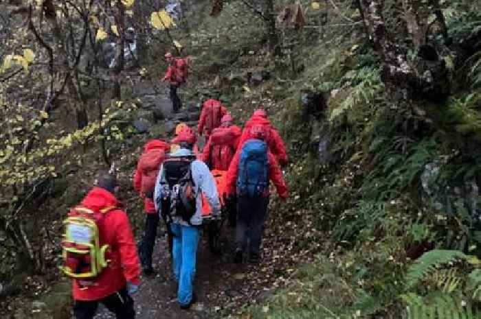 Girl, 12, rushed to hospital after horror plunge at Scots waterfall