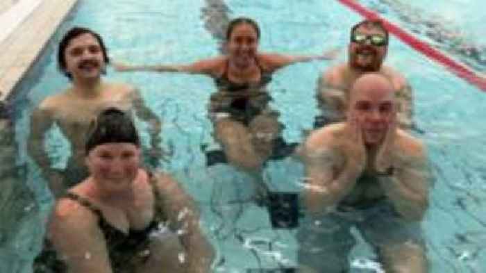 BBC staff begin Children in Need swim challenge