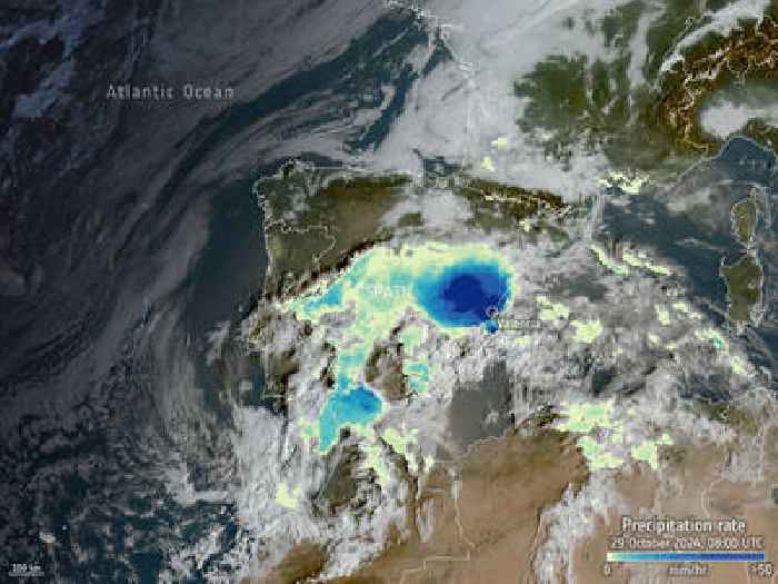 Devastating floods in Spain witnessed by satellites