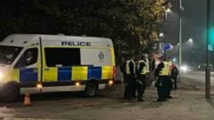 Police attacked with fireworks, bricks and bottles