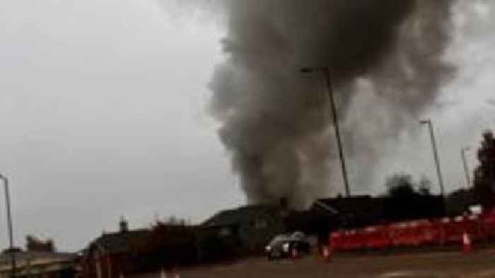 Firefighters tackle blaze at industrial estate