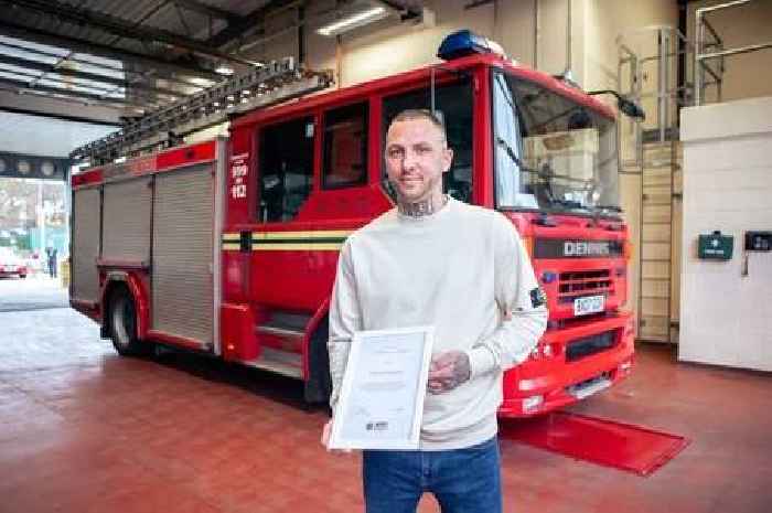 Brave bin man rescued three dogs trapped in burning kitchen