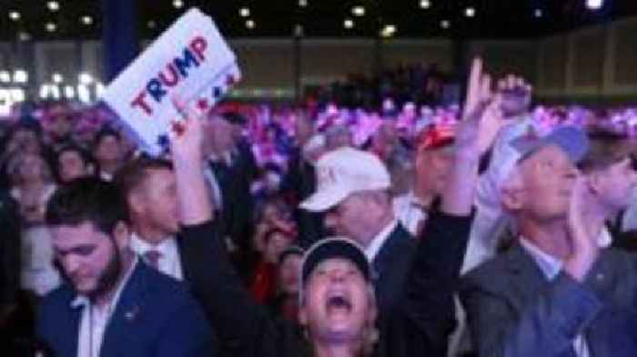 In pictures: Tears and jubilation on US election day 2024