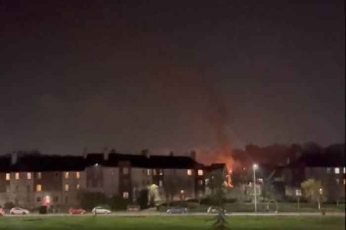 Footage shows huge Edinburgh blaze as Bonfire Night chaos hits capital