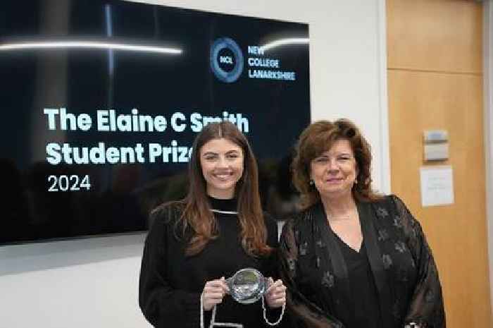 West Lothian student receives rising talent award from actress Elaine C Smith