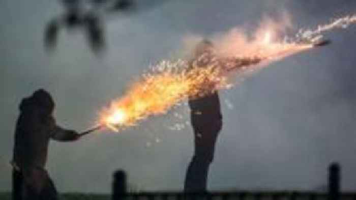 Firefighters attacked during Bonfire Night disorder