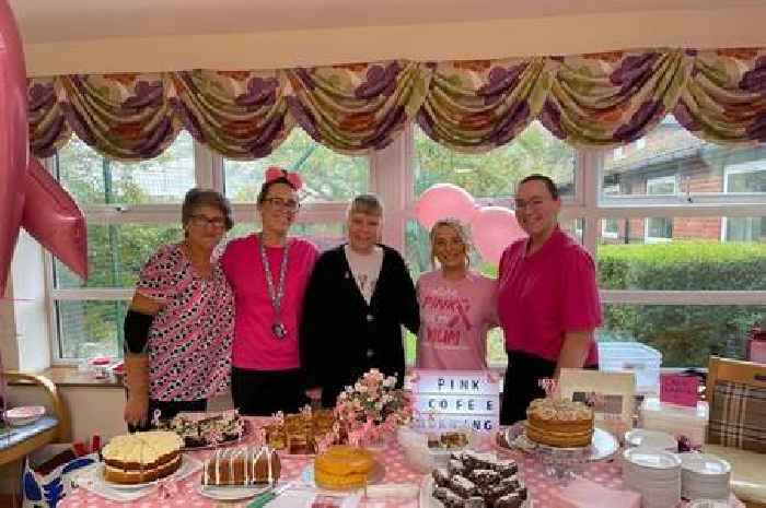 Bridgwater care home raises £710 for breast cancer awareness