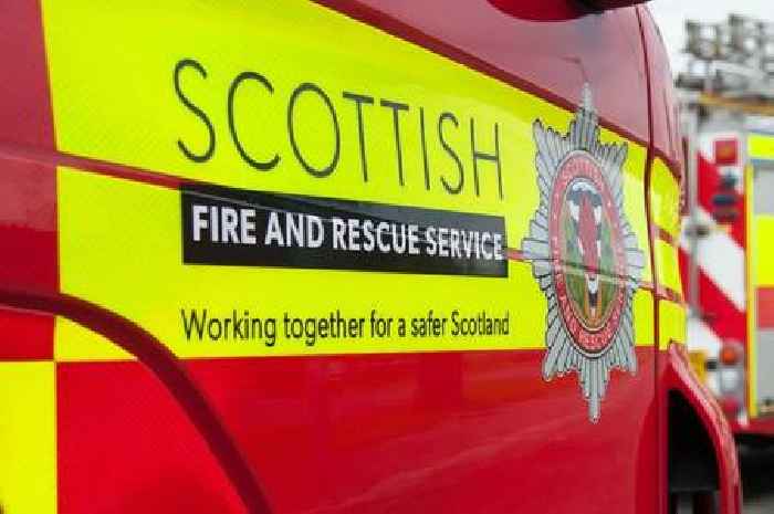 Firefighters tackle blaze after building materials near farm caught on fire