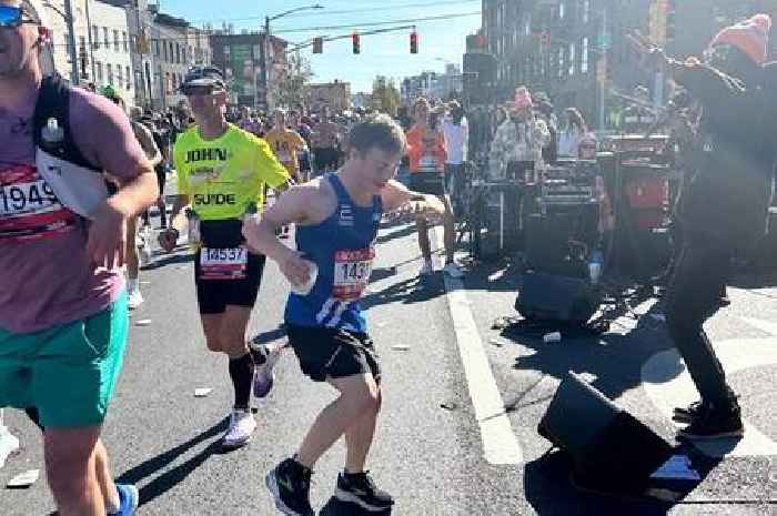 The amazing scenes at the New York marathon as Welsh 19-year-old record holder wins over the crowd