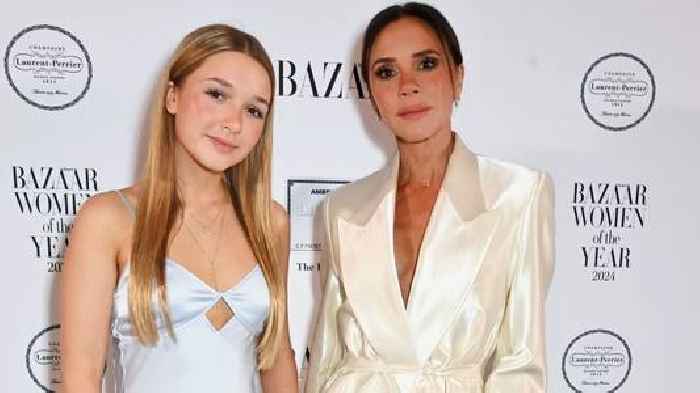 Harper Beckham presents mum Victoria with a women of the year prize